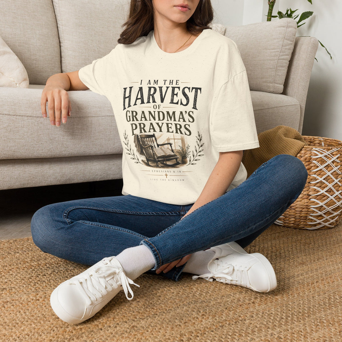 I Am the Harvest of Grandma’s Prayers T-shirt view 10