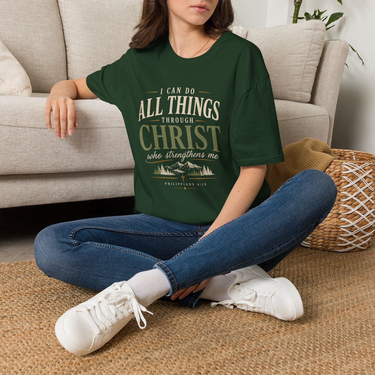 I Can Do All Things Through Christ (DARK SHIRTS) T-shirt view 17
