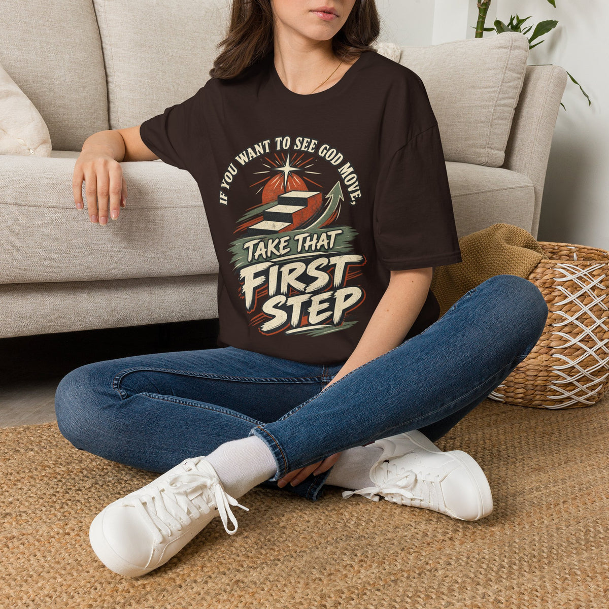 If You Want to See God Move T-Shirt, lifestyle view 3