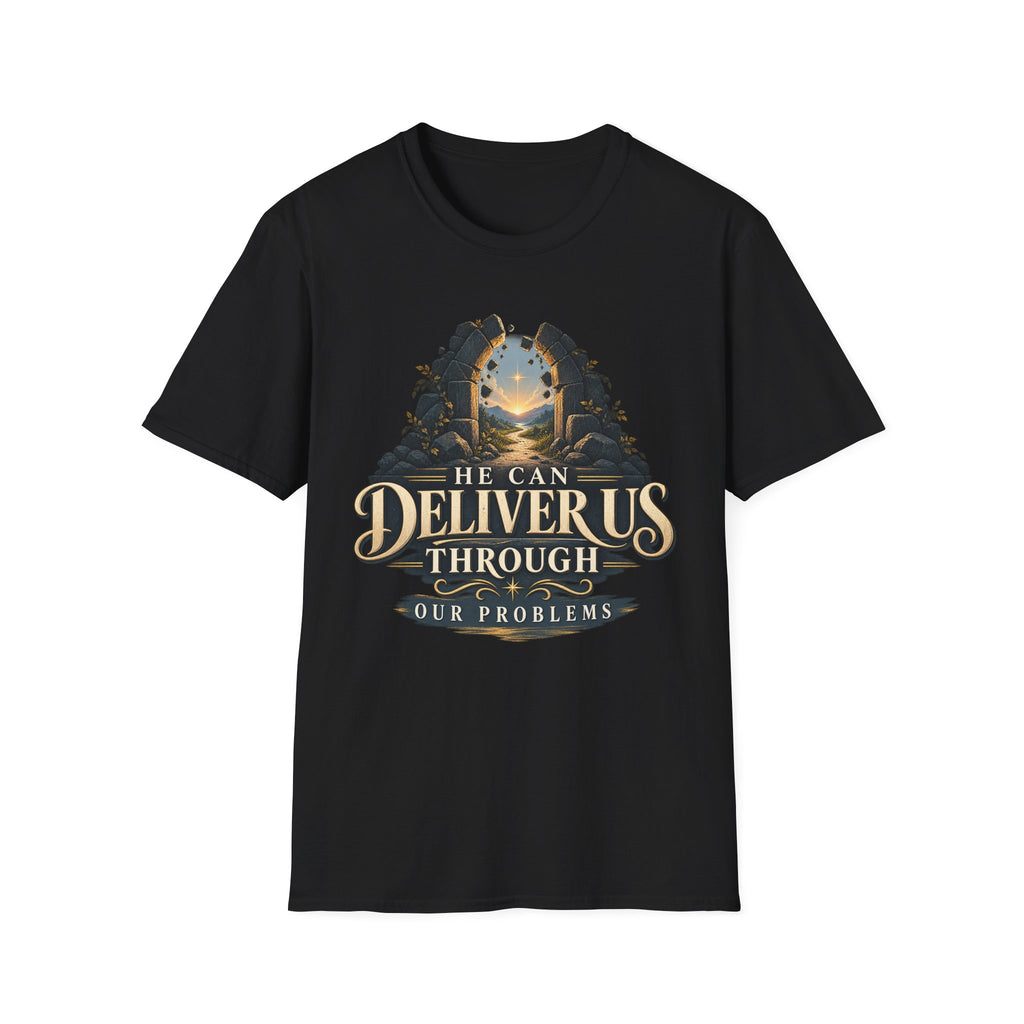 He Can Deliver Us Christian T-Shirt, front product view 2