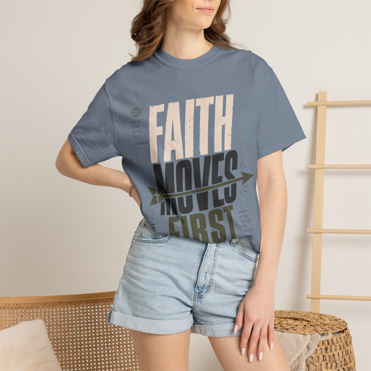 Faith Moves First T-shirt view 23