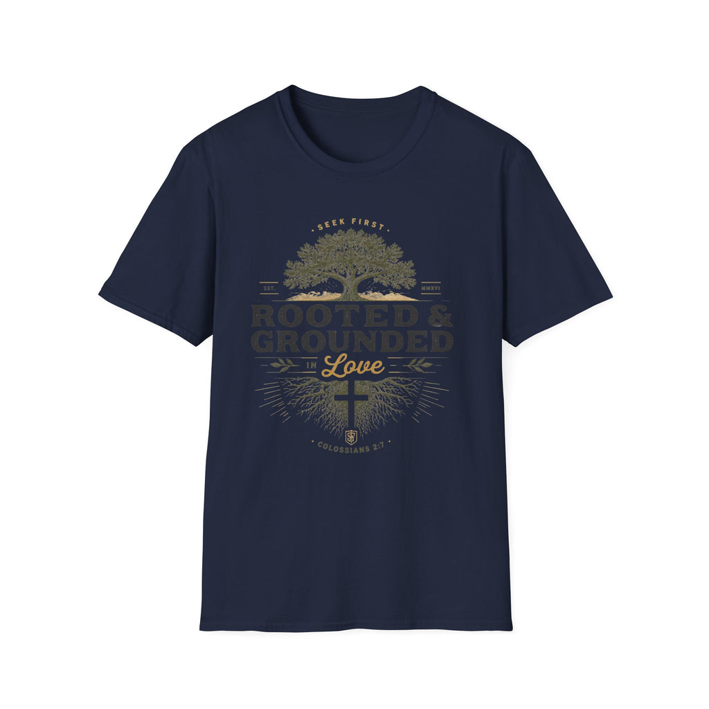 Rooted & Grounded in Love Christian T-Shirt T-shirt view 12