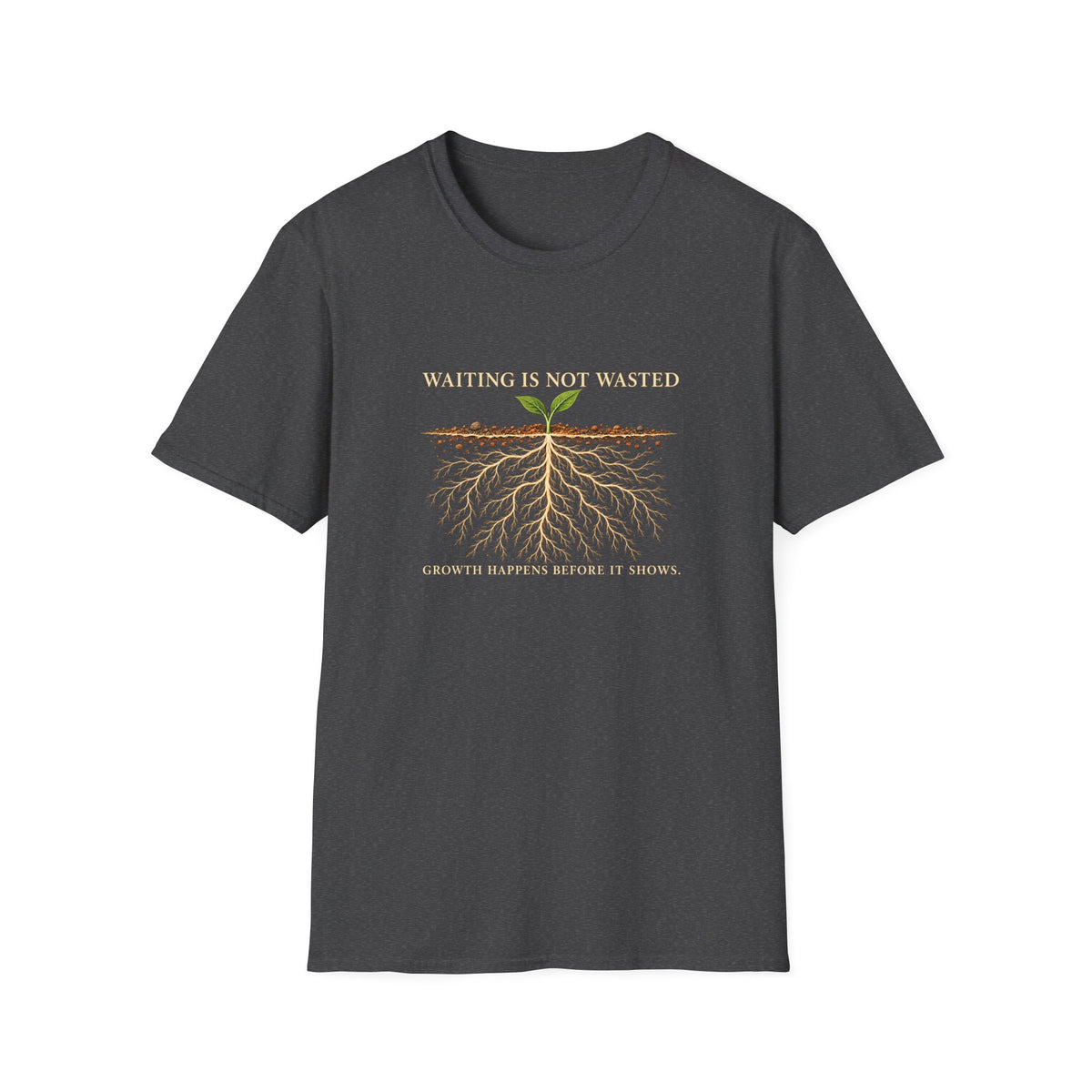 Waiting Is Not Wasted Christian T-shirt product view 4