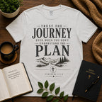 Trust the Journey Christian T-shirt in Ice Grey