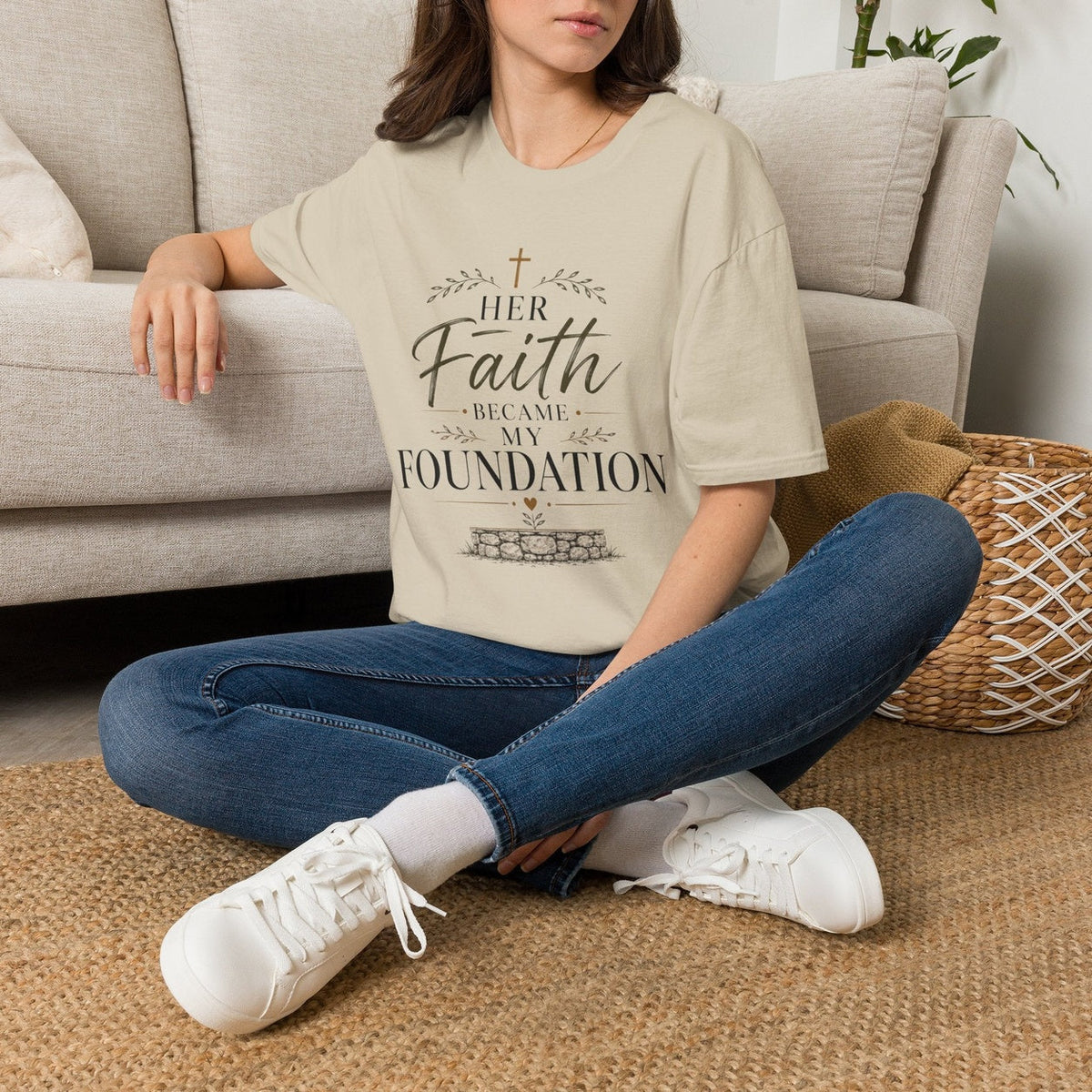Her Faith Was My Foundation Christian T-shirt featured image