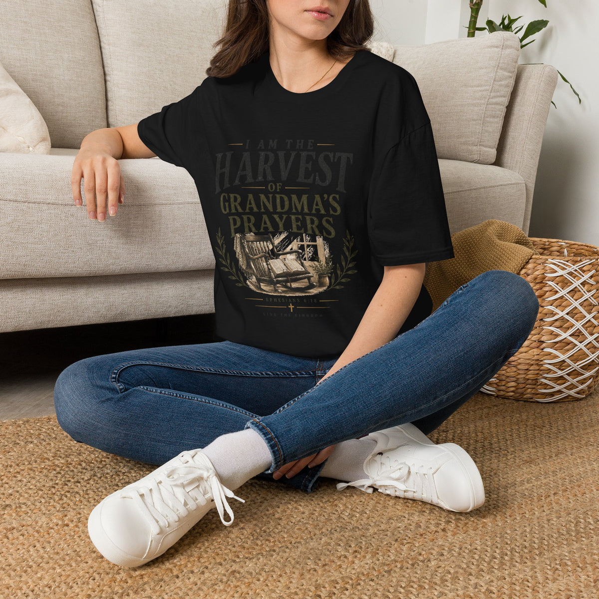 I Am the Harvest of Grandma’s Prayers T-shirt view 8
