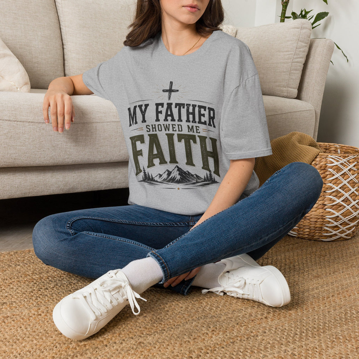 My Father Showed Me Faith T-shirt view 10