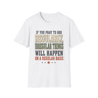 Prayer Humor Christian T-Shirt, front product view 1