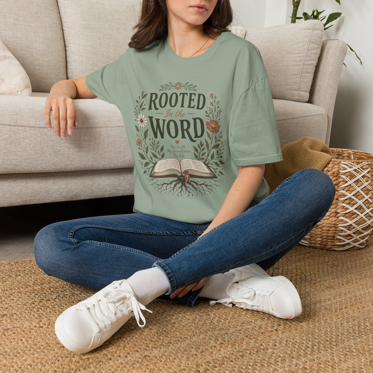 Rooted in the Word™ Christian T-Shirt — product view 15