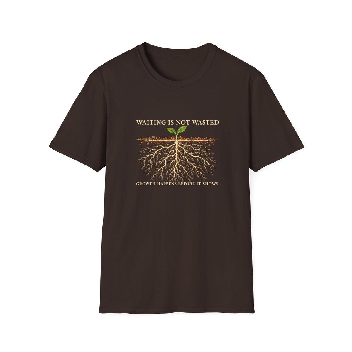 Waiting Is Not Wasted Christian T-shirt product view 2
