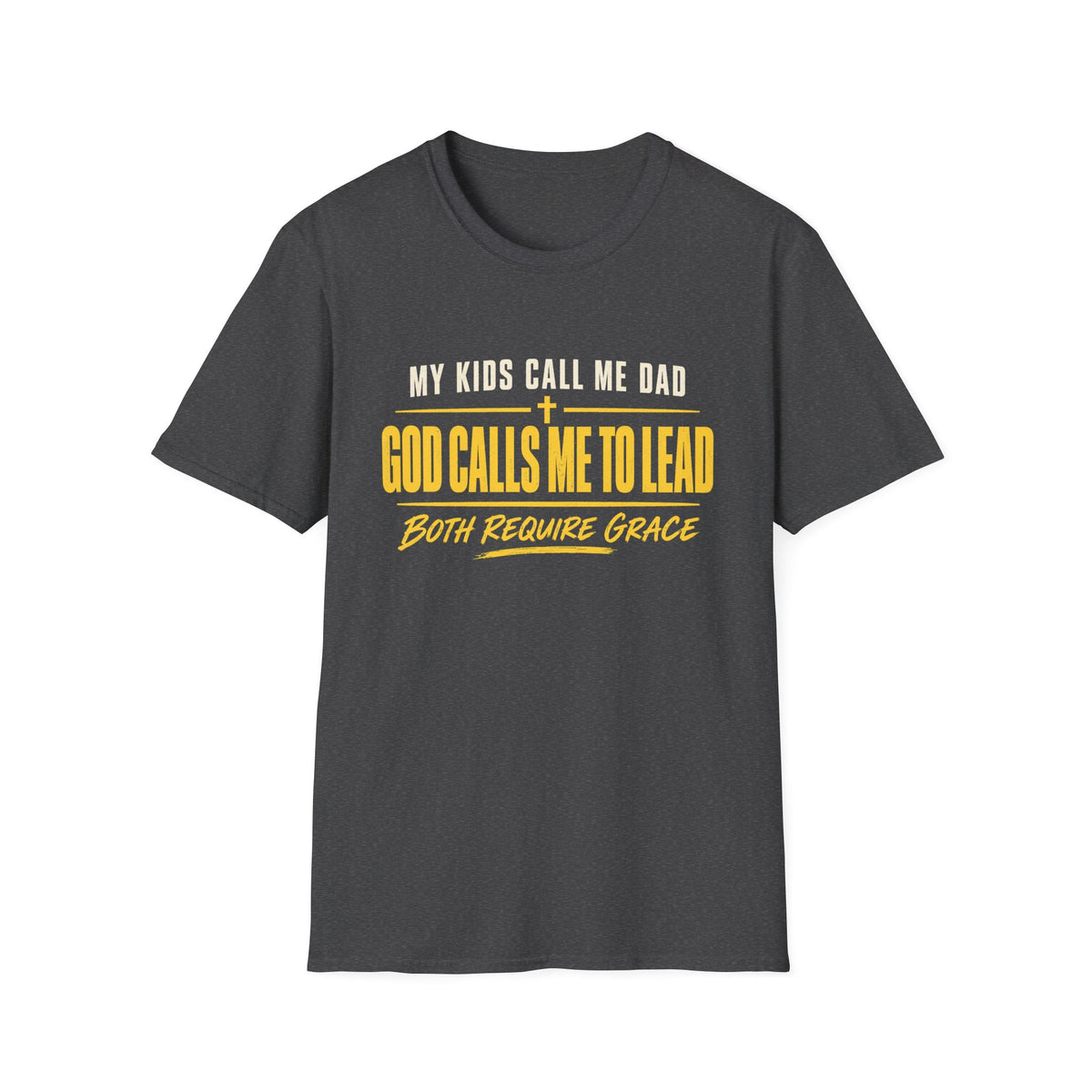 My Kids Call Me Dad, God Calls Me to Lead Gildan 64000 Christian T-Shirt – Printify product view 5