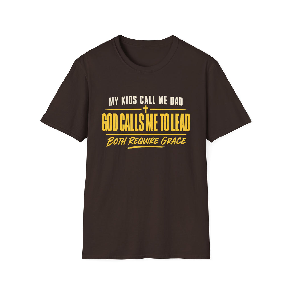 My Kids Call Me Dad, God Calls Me to Lead Gildan 64000 Christian T-Shirt – Printify product view 3