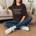 Seek God First Christian T-Shirt – Matthew 6:33 on Gildan 64000 – product view 2