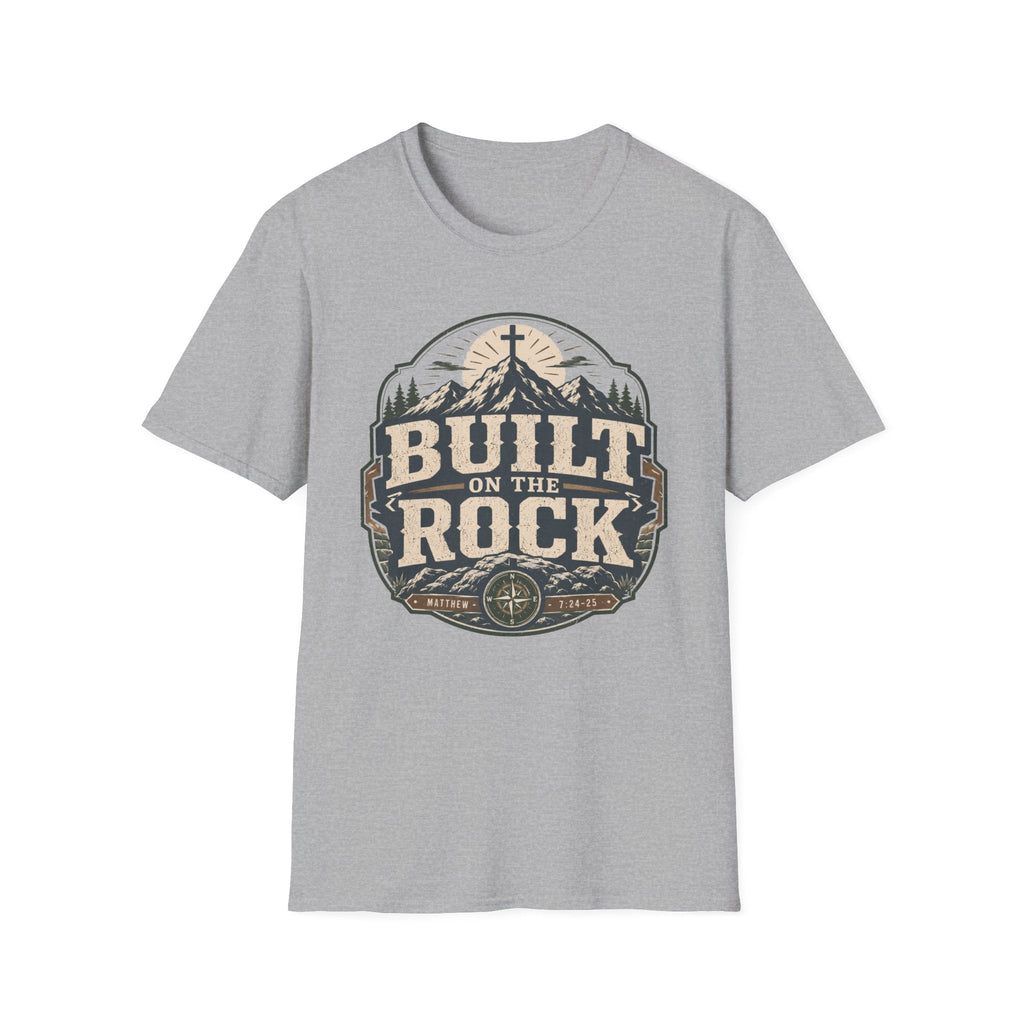 Built on the Rock™ Christian T-Shirt Printify product image 10
