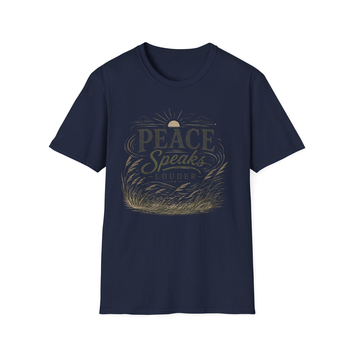 Peace Speaks Louder Christian T-Shirt Printify mockup 19