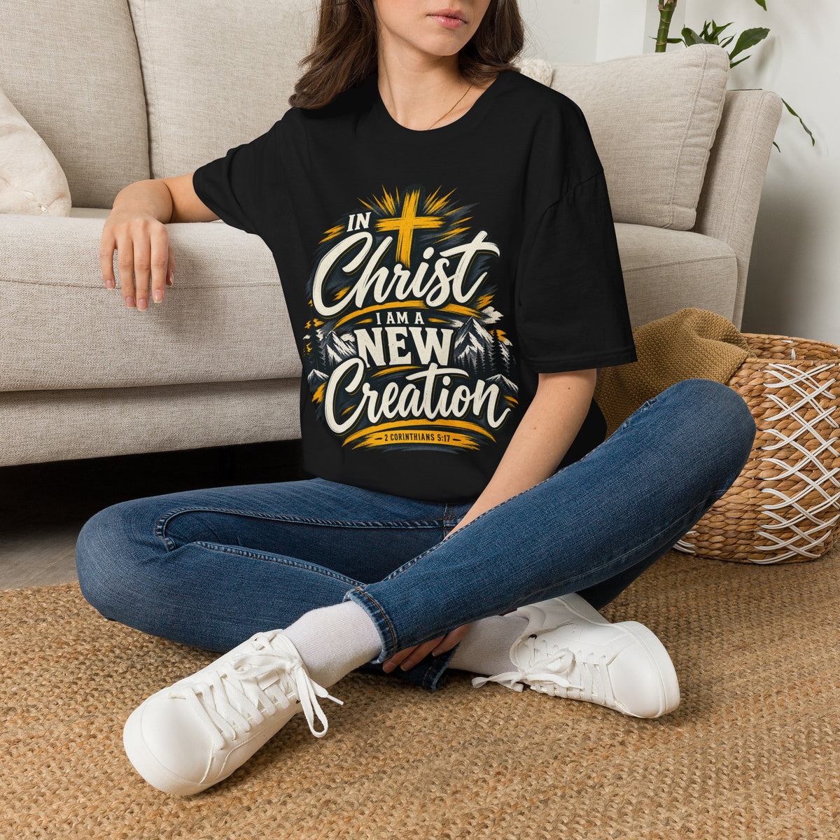 In Christ I Am a New Creation T-Shirt T-shirt view 2