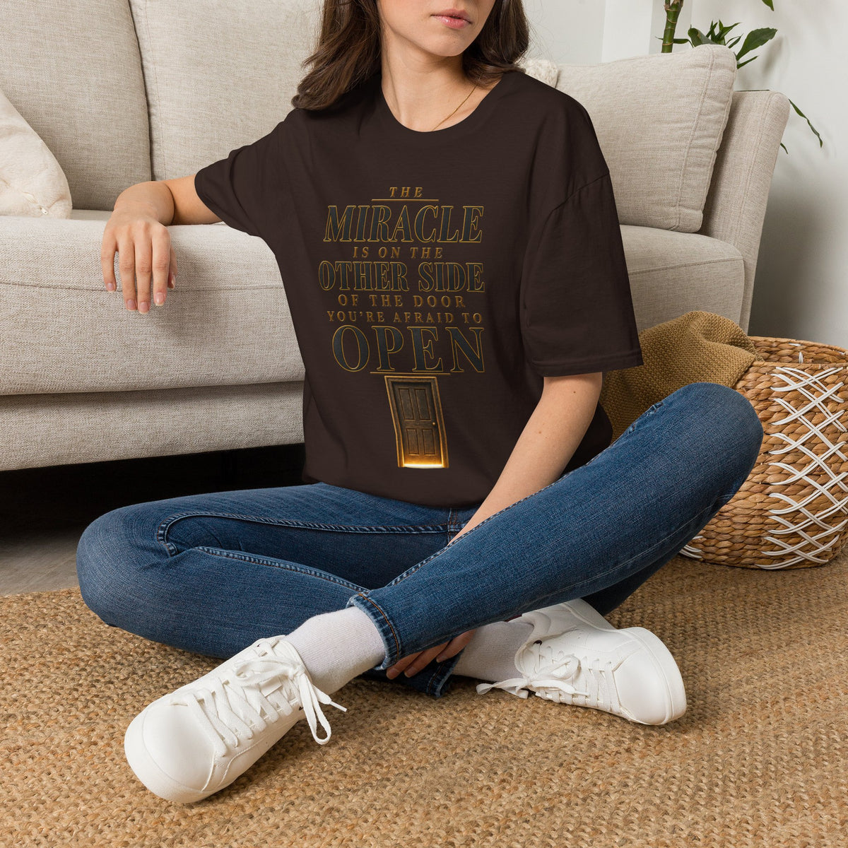 The Miracle Is on the Other Side Christian Faith T-shirt product view 6
