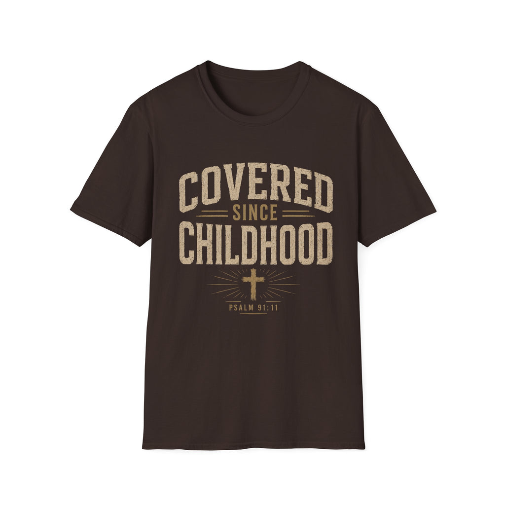 Covered Since Childhood Christian T-Shirt T-shirt view 12