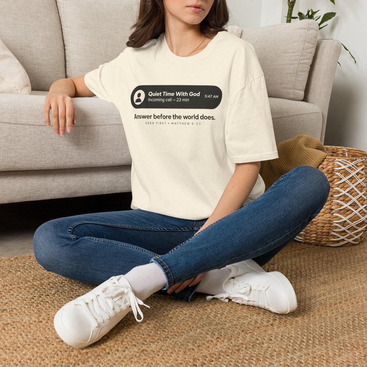 Quiet Time 5:47 AM Christian T-Shirt