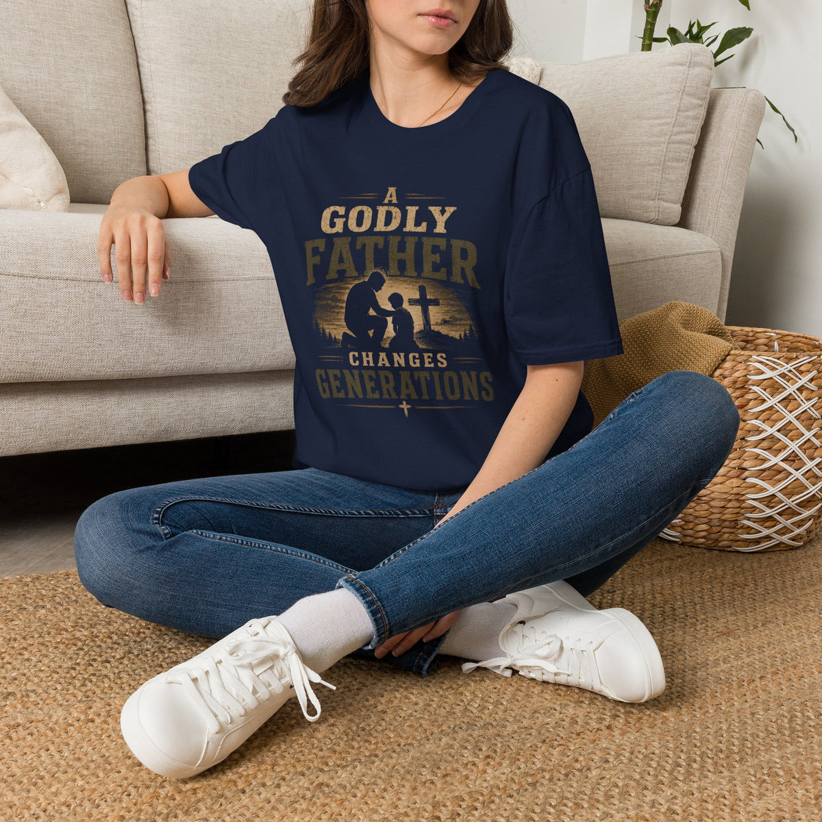 A Godly Father Changes Generations T-shirt view 5