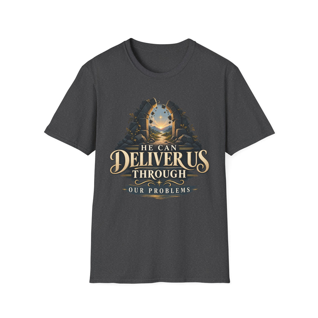 He Can Deliver Us Christian T-Shirt, front product view 7