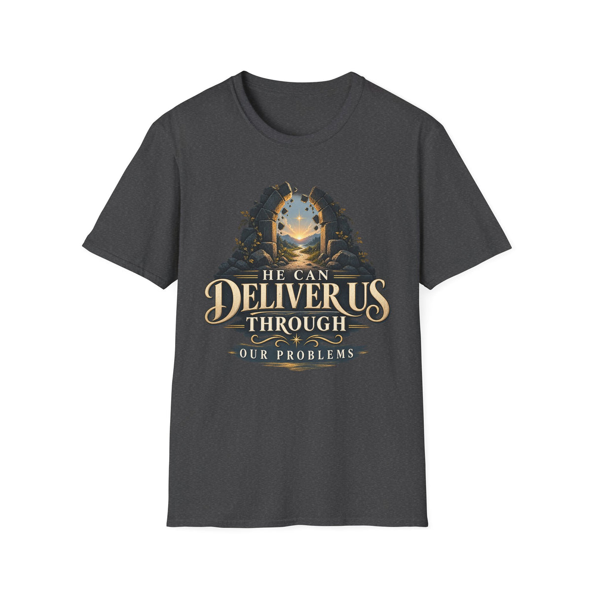 He Can Deliver Us Christian T-Shirt, front product view 7