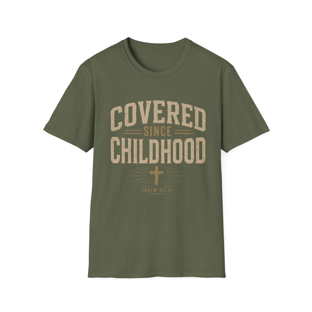 Covered Since Childhood Christian T-Shirt T-shirt view 16