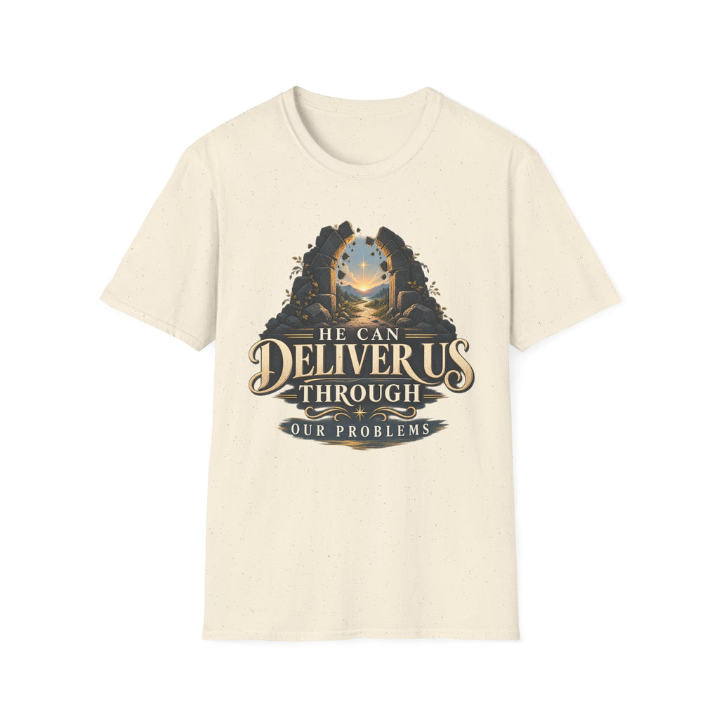 He Can Deliver Us Christian T-Shirt, front product view 6