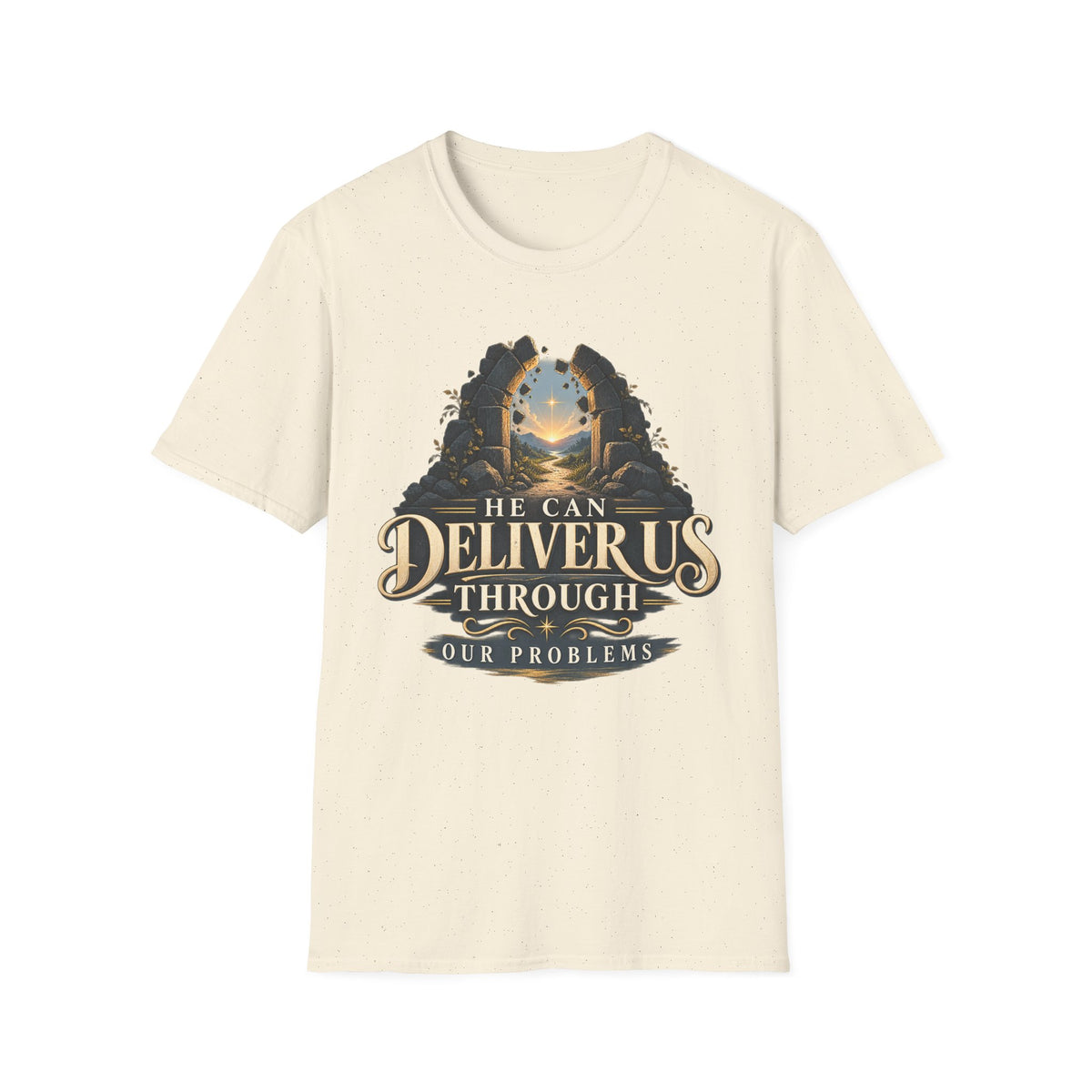 He Can Deliver Us Christian T-Shirt, front product view 6