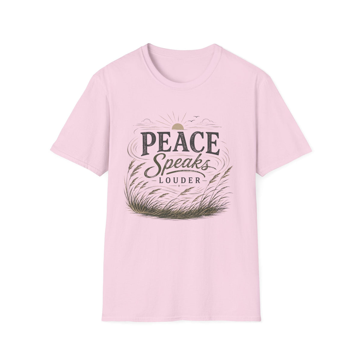 Peace Speaks Louder Christian T-Shirt Printify mockup 21