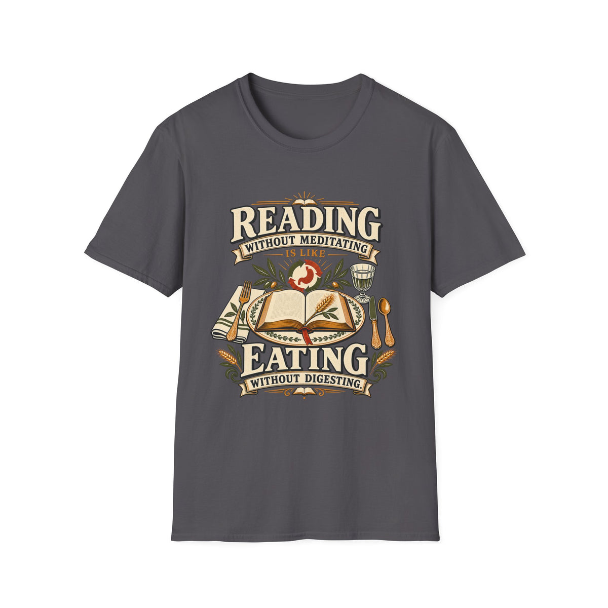 Reading Without Meditating Christian T-shirt mockup view 9