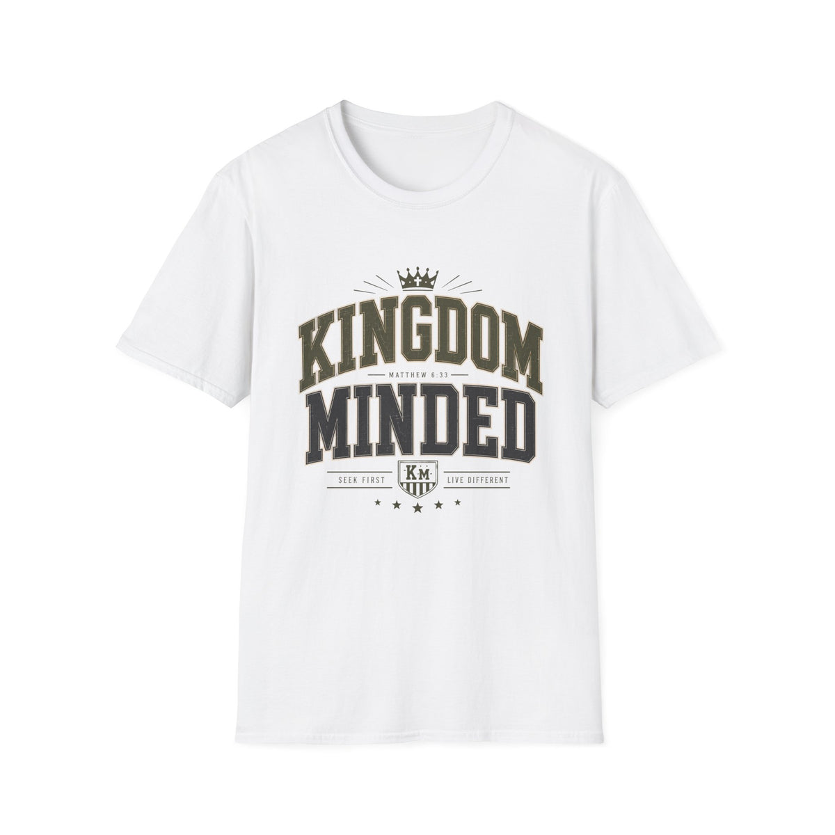 Kingdom Minded Christian T-shirt product mockup