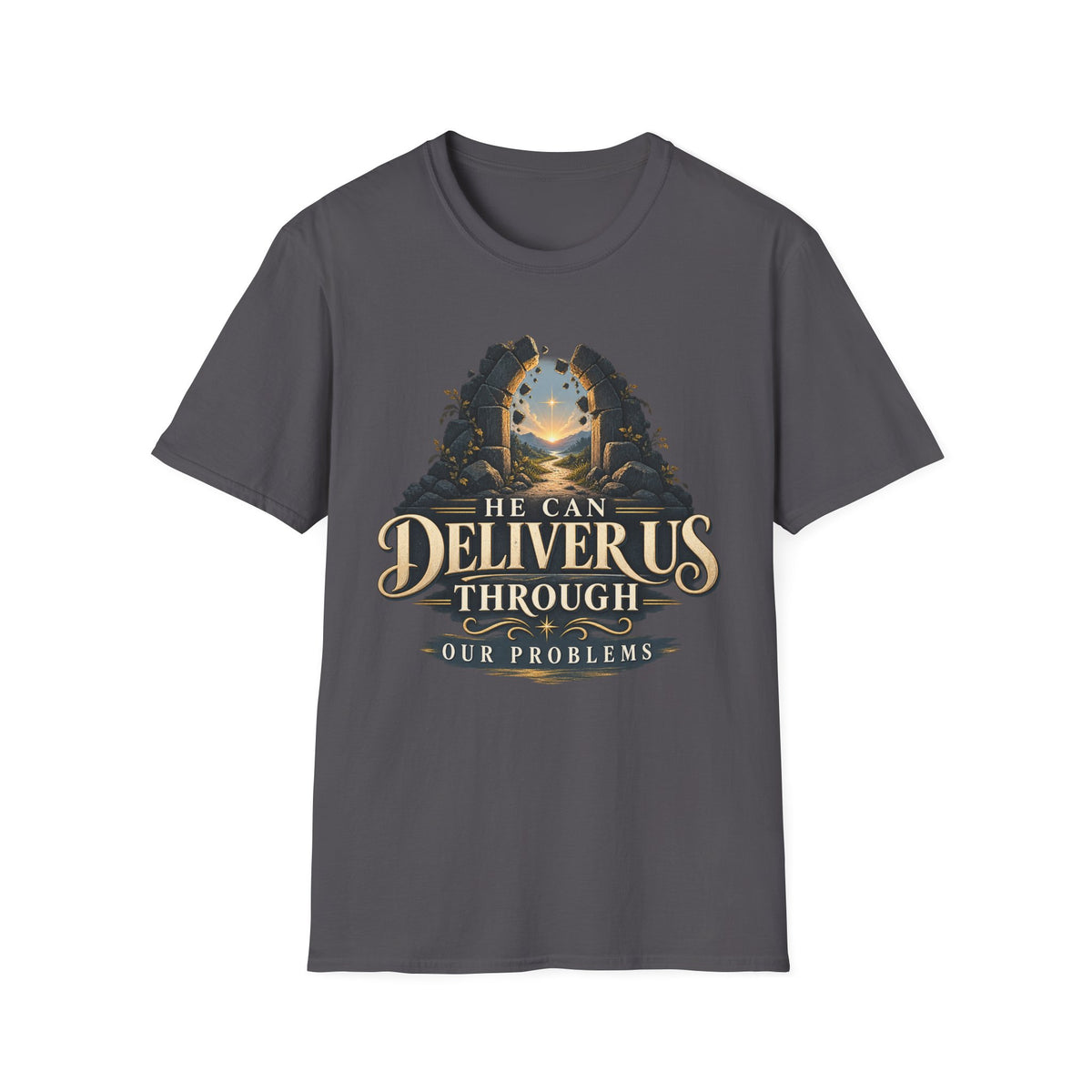 He Can Deliver Us Christian T-Shirt, front product view 8