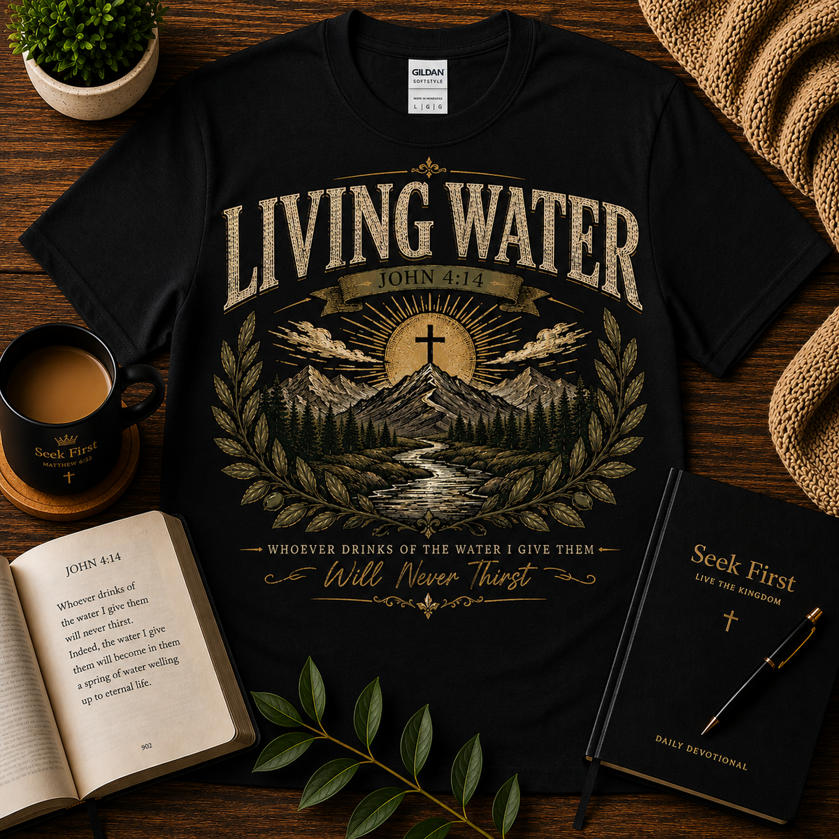 Living Water featured T-shirt image