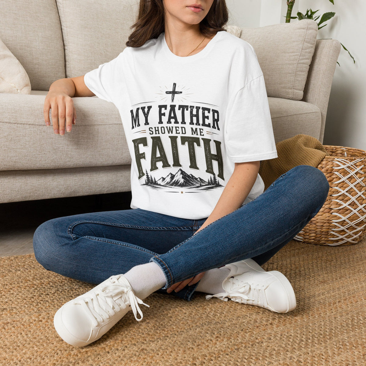 My Father Showed Me Faith T-shirt view 8