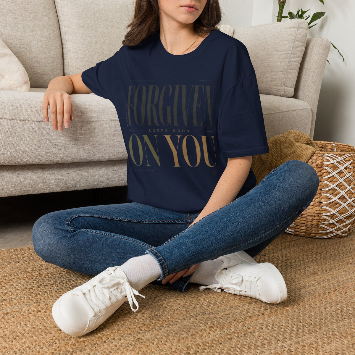 Forgiven Looks Good on You Christian T-Shirt T-shirt view 23