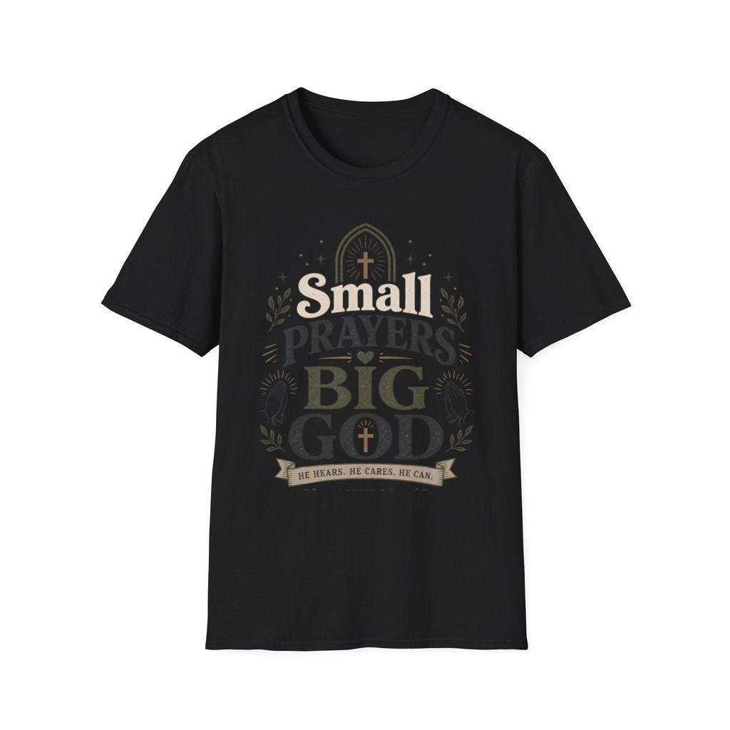 Small Prayers Big God T-Shirt – Faith-Based Christian Tee, Inspirational Prayer Shirt Printify product image 13