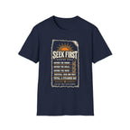 Navy Seek First Morning Order Christian T-shirt