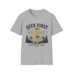 Seek First the Kingdom of God – Matthew 6:33 Christian T-Shirt — product view 17