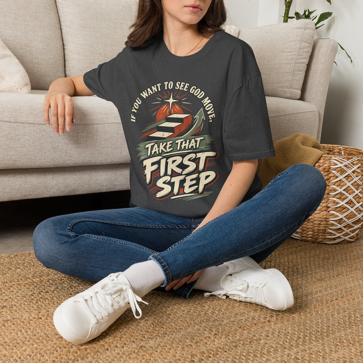 If You Want to See God Move T-Shirt, lifestyle view 4