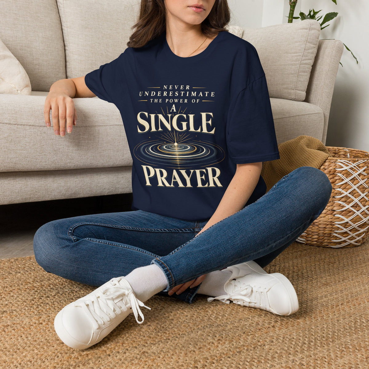 Power of a Single Prayer T-Shirt, lifestyle view 3
