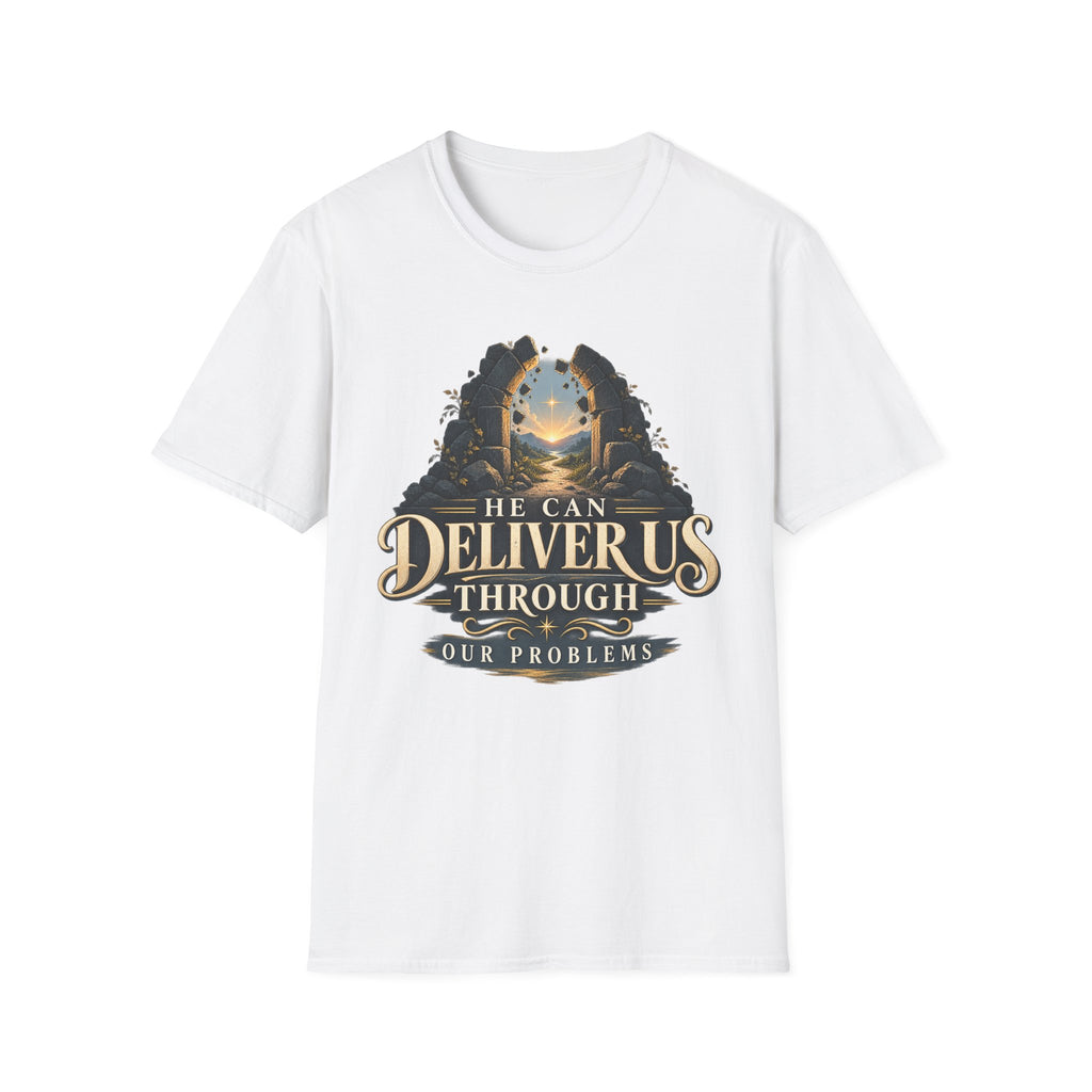 He Can Deliver Us Christian T-Shirt, front product view 1