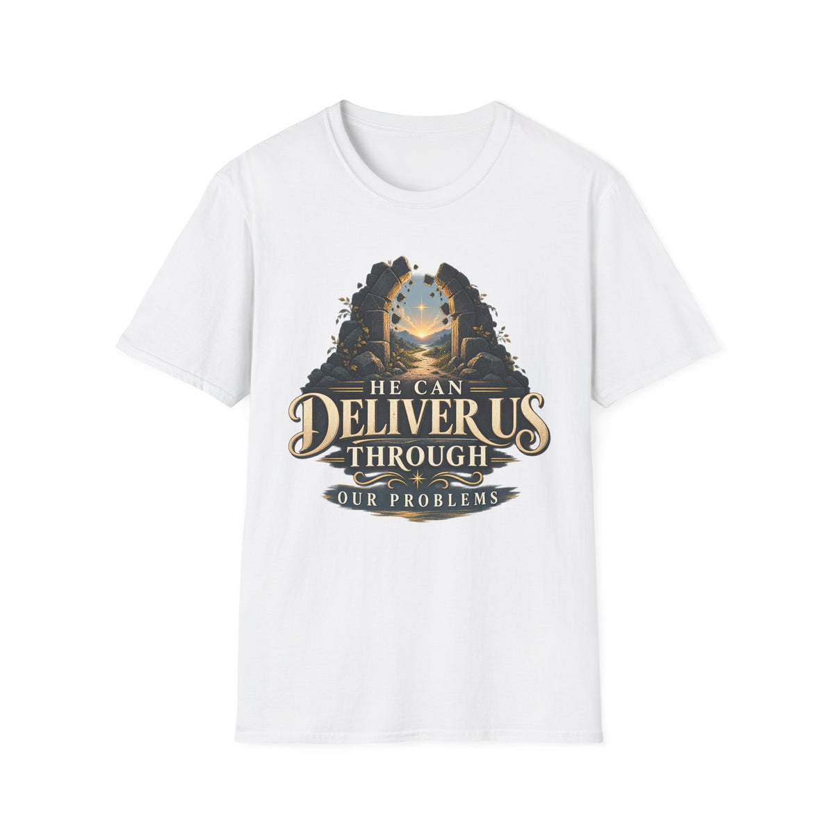 He Can Deliver Us Christian T-Shirt, front product view 1