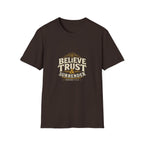 Believe Trust & Surrender T-Shirt — Proverbs 3:5–6 Christian Faith Tee Printify customer-view image 8
