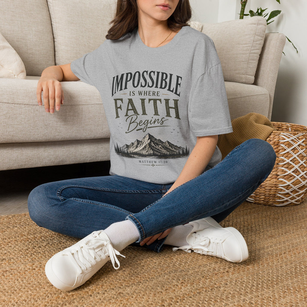 Impossible Is Where Faith Begins T-shirt view 19