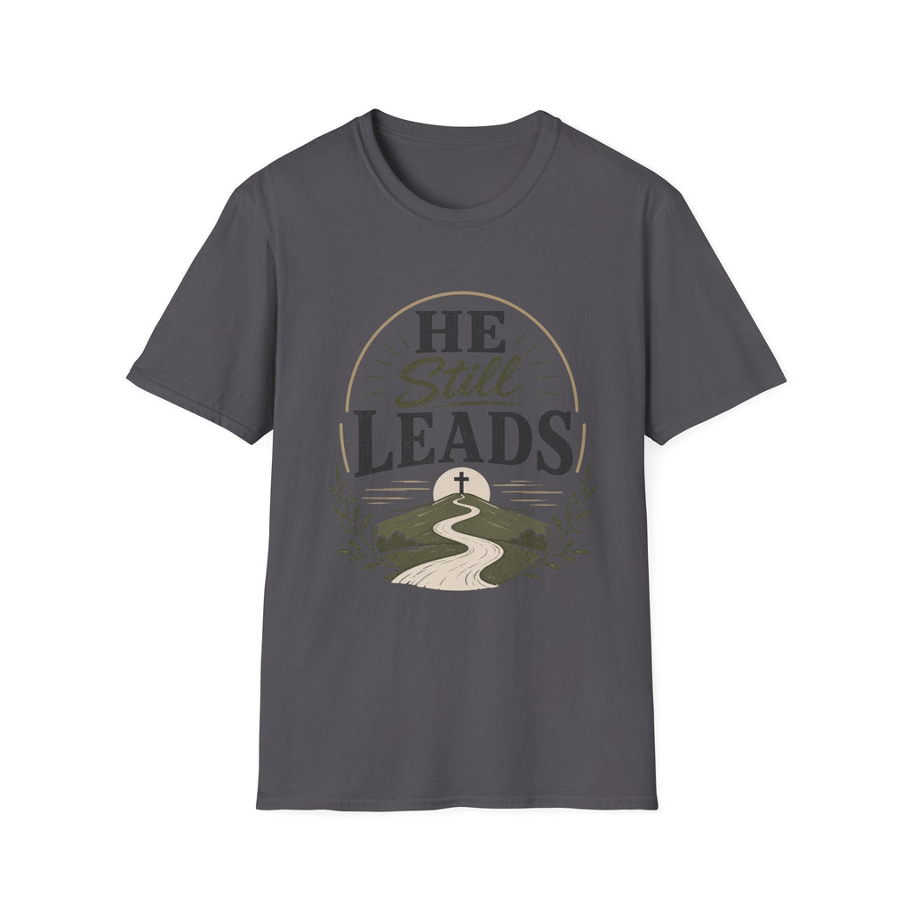 He Still Leads T-Shirt — Christian Faith Graphic Tee Printify product image 24