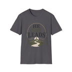 He Still Leads T-Shirt — Christian Faith Graphic Tee Printify product image 24