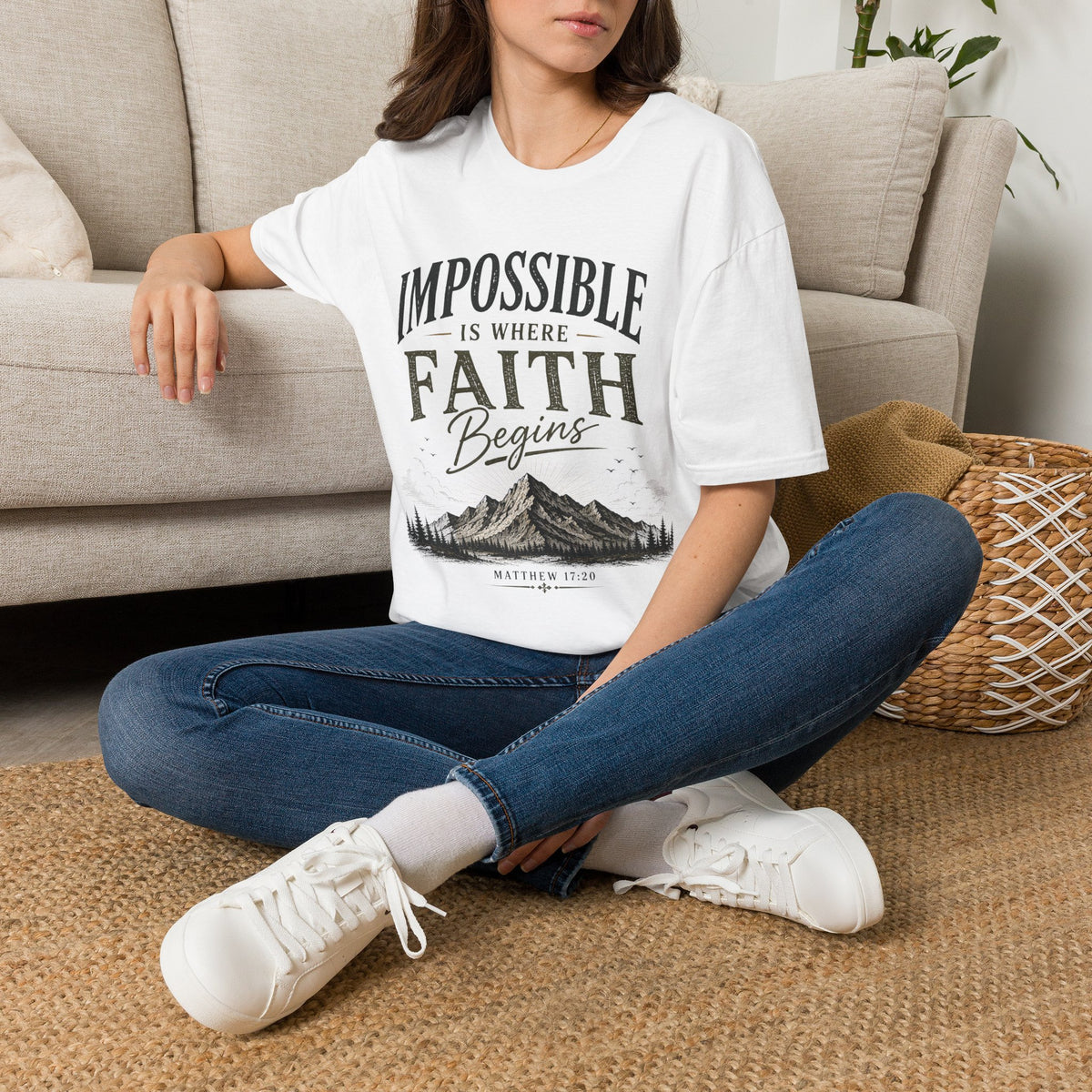 Impossible Is Where Faith Begins T-shirt view 13