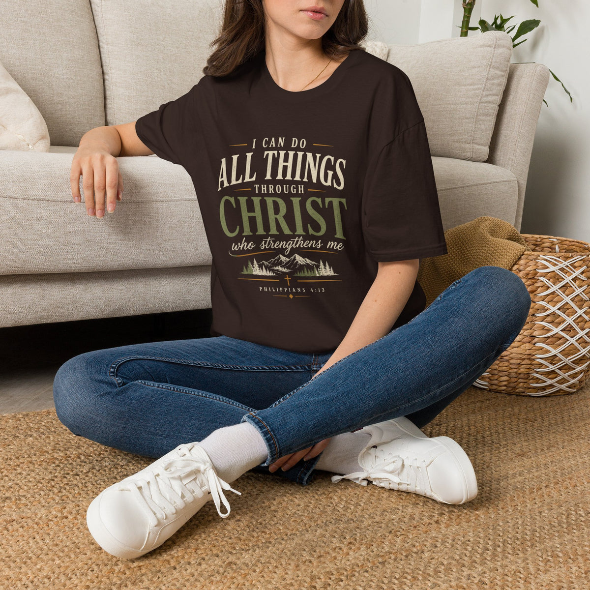 I Can Do All Things Through Christ (DARK SHIRTS) T-shirt view 11