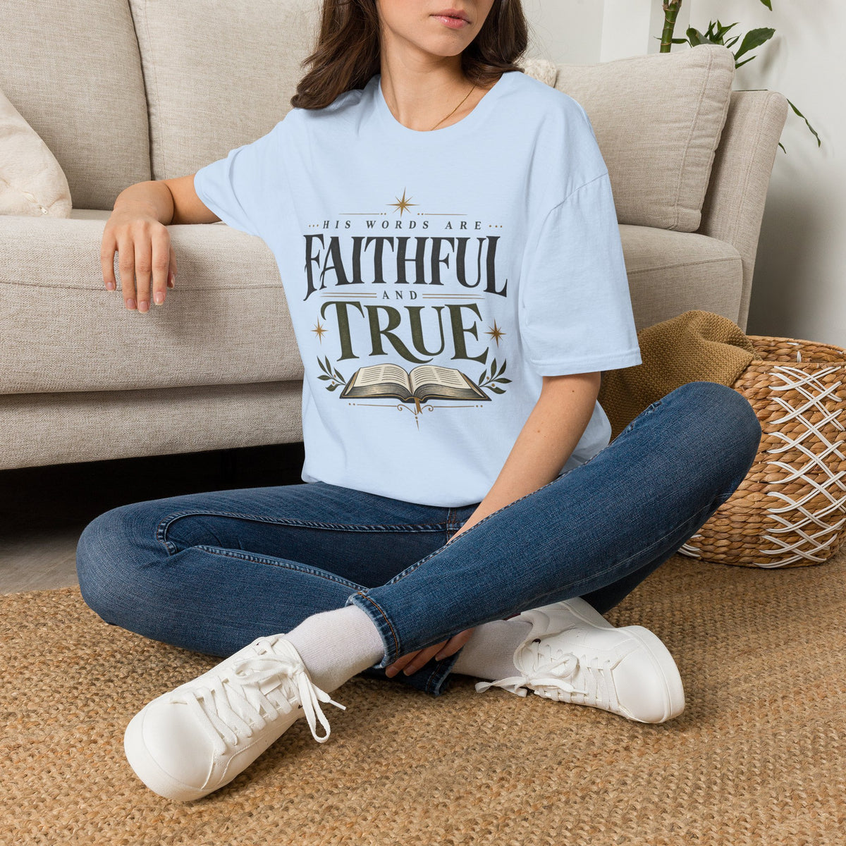 Faithful and True Christian T-Shirt, product view 5